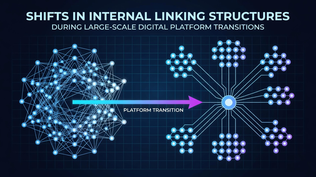Shifts in Internal Linking Structures During Large Scale Digital Platform Transitions